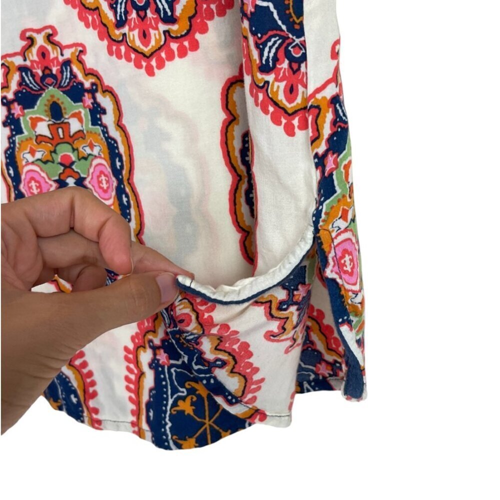 MEADOW RUE SOLVO BOHO PRINTED TUNIC TOP - Picture 6 of 9